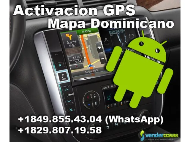 Activación del gps del vehículo, gps mapa dominica 1