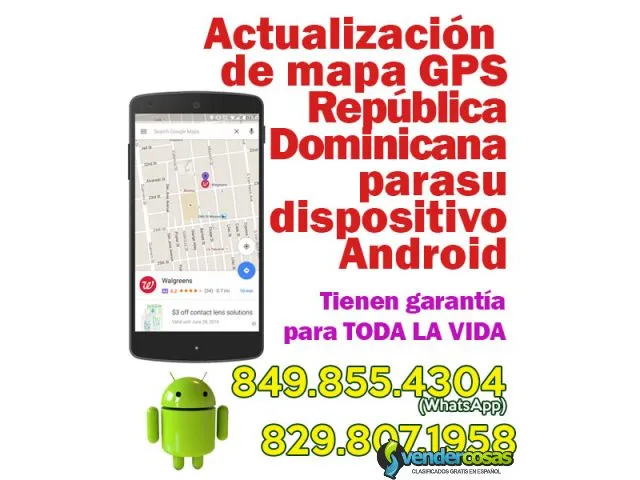 Actualización de mapa gps dominicana para android 1