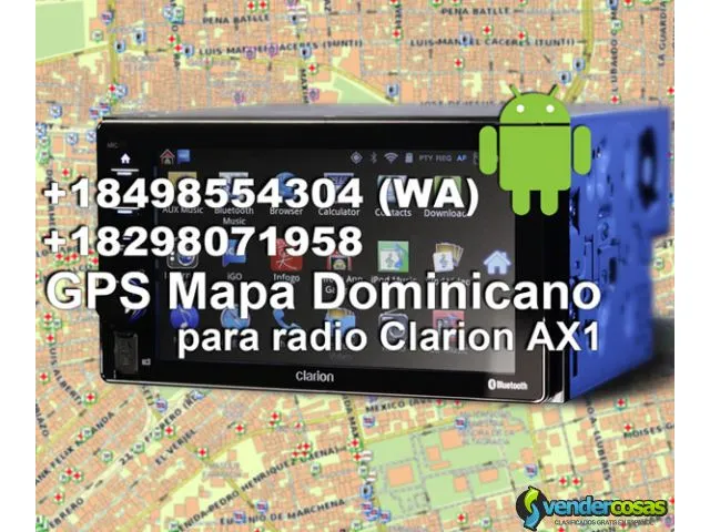 Actualizacion mapa dominicano autoradio ax1 1