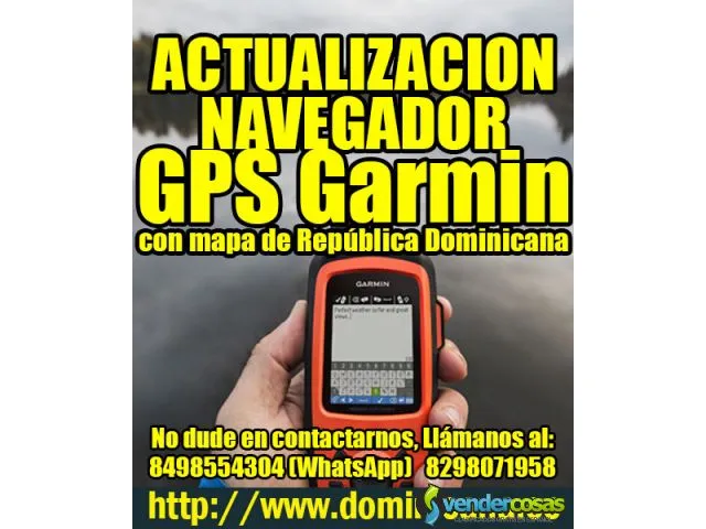 Actualización navegador gps garmin con mapa gps rd 1