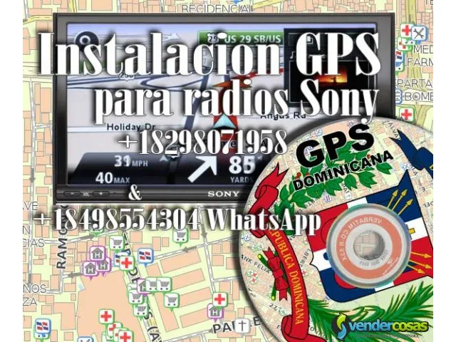 Actualizar mapa dominicano del radio sony. 1