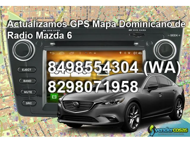 Actualizar mapas gps de mazda 6 2007, dominicana 1
