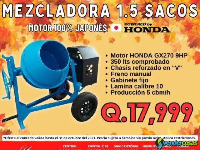 Aniversario de ofertas en Mezcladora  - km 182 retalhuleu  - Vender Cosas_id25121-2