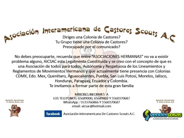 Asociacion interamericana de castores scouts a.c. 1