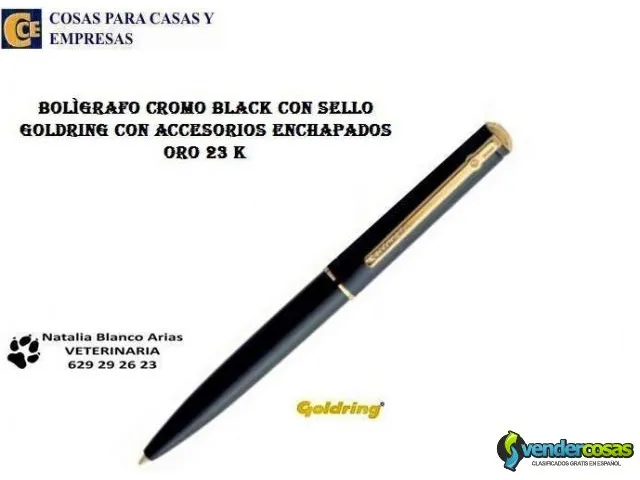 Bolígrafos con sello goldring,calidad. 4