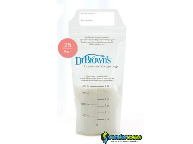 Bolsas recolectoras de leche materna dr browns 2