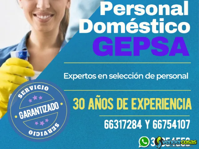 ¿Buscando Empleada Doméstica? Agencia GEPSA, 31 años - Guatemala - Vender Cosas_id24886-1