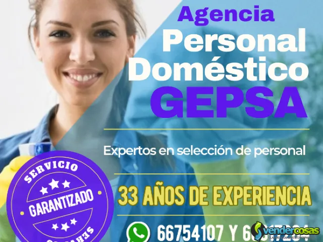 ¿Buscando personal doméstico? Agencia GEPSA, 33 años - Ciudad de Guatemala - Vender Cosas_id25607-1