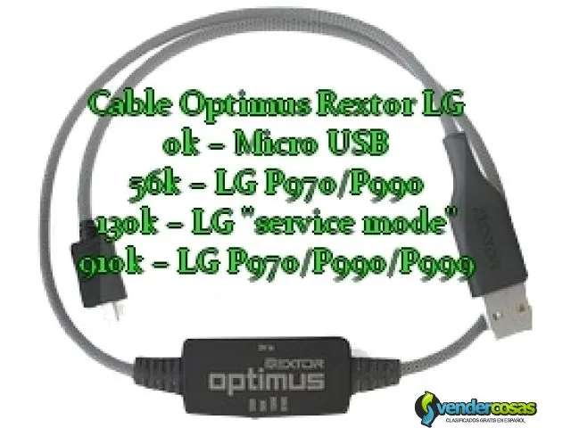 Cable optimus rextor lg p990 1
