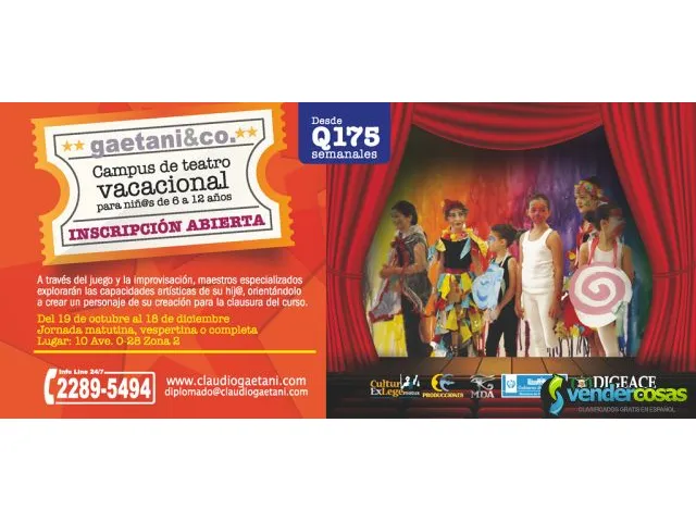 Campus vacacional de teatro para niñ@s 2015 1
