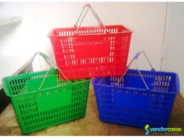 Carritos de supermercados,cestas plasticas y metalicas y estanteria en general p 3