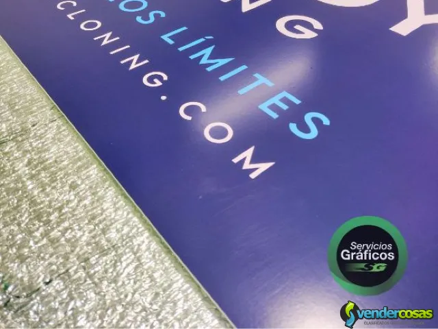 Carteles en Vinilo Impreso sobre PVC - San Miguel - Vender Cosas_id25958-2