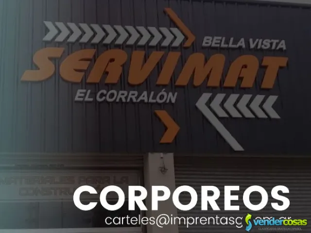 Carteles Rotulos Corporeos Polyfan - San Miguel, Buenos Aires - Vender Cosas_id25632-1
