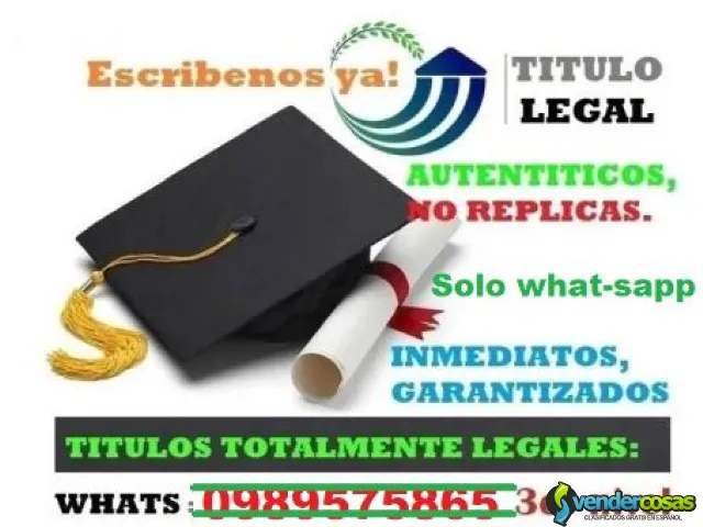 Comprar Titulos Universitarios REGISTRADOS - Quito - Vender Cosas_id24736-1