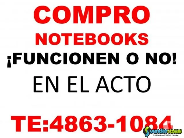 Compro notebooks netbooks funcionen o no  4863-1084   1