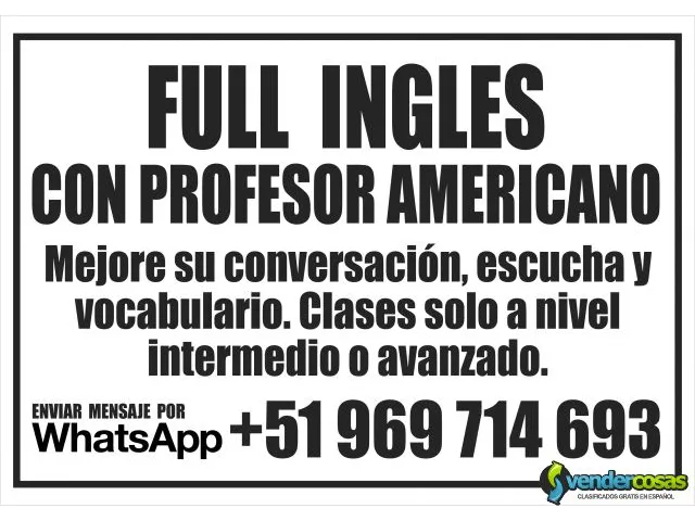 Conversación en inglés con profesor nativo 1