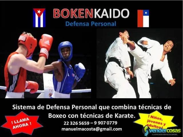 Curso de defensa personal con técnicas de boxeo y karate práctico 1