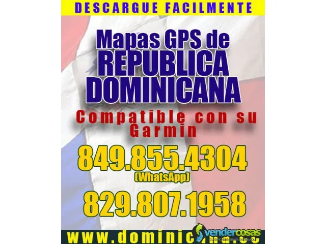 Descargar mapas de republica dominicana para garmi 1