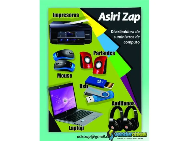 Distribuidora de suministro de computo - asiri zap 1