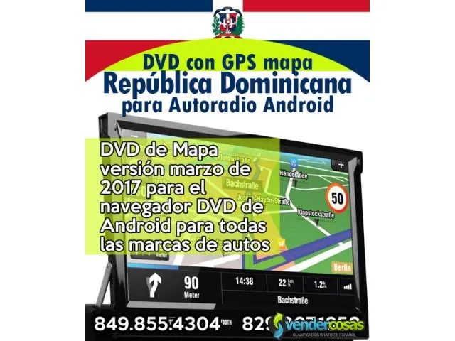 Dvd con gps mapa republica dominicana autoradio 1