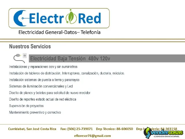 Electricistas en Costa Rica - Curridabat, San José - Vender Cosas_id24806-2