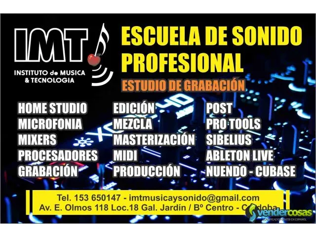 Escuela de música y sonido profesional. 1