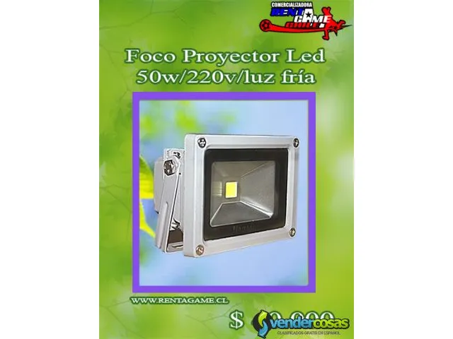Foco proyector led 50w/220v/fria 1