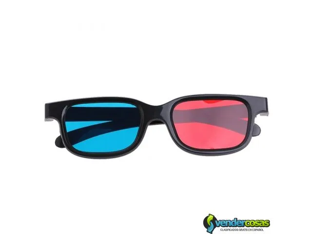 Gafas 3d anaglifas lente rojo y azul 2