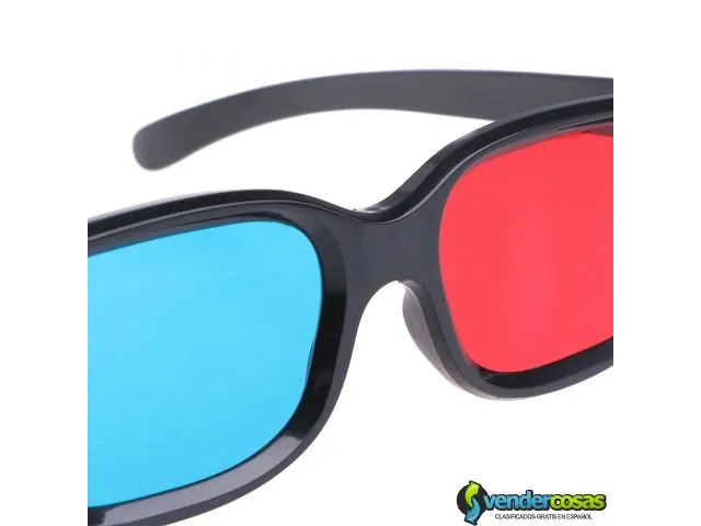 Gafas 3d anaglifas lente rojo y azul 5