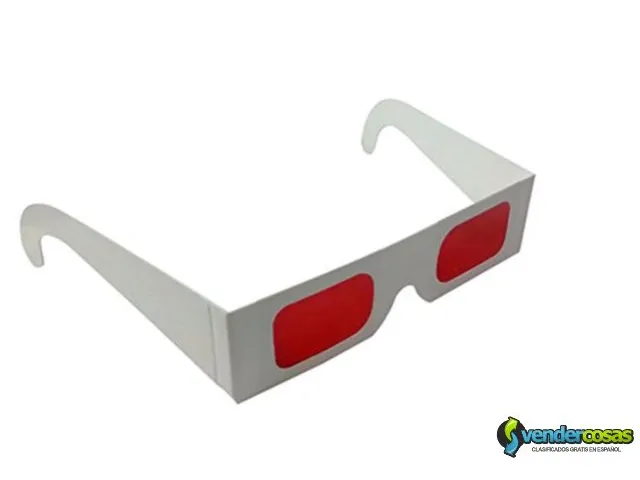 Gafas 3d decodificador lente rojo 1