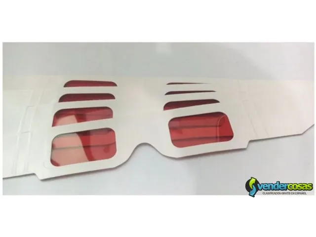 Gafas 3d decodificador lente rojo 2