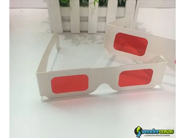 Gafas 3d decodificador lente rojo 5