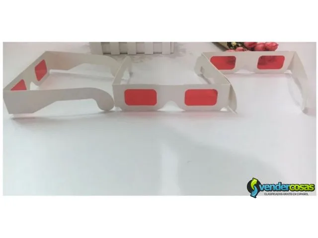 Gafas 3d decodificador lente rojo 6