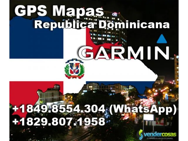 Garmin, descargar mapas gps dominicana 1