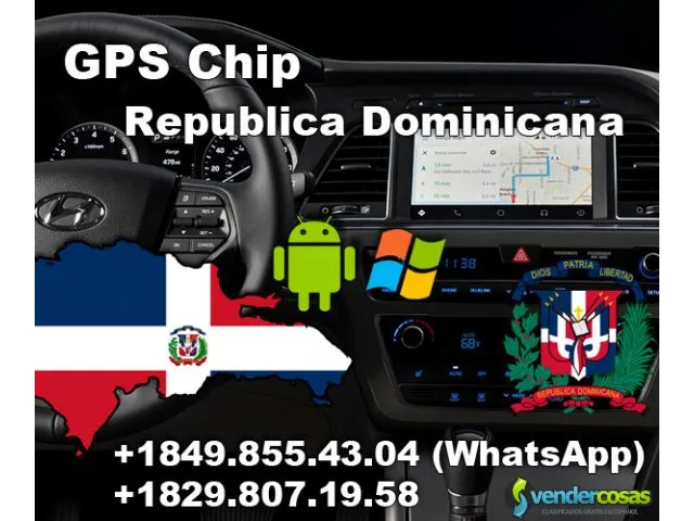 Gps chip dominicana para los radios de vehículos:  1