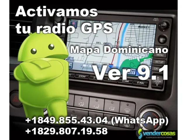 Gps mapa dominicana, gps chip para los auto radios 1