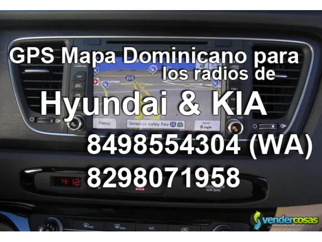 Gps mapa dominicana para kia y hyundai (2011-2017) 1