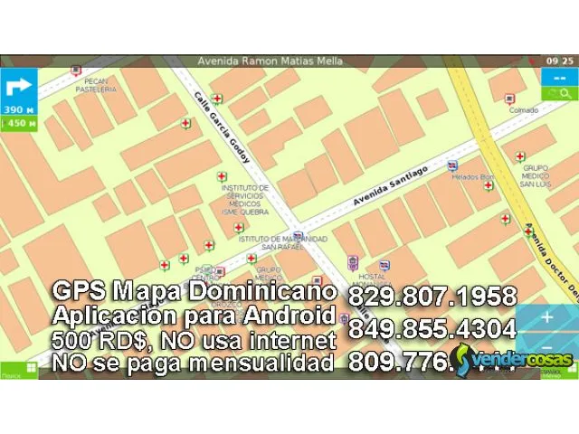  gps para vehiculos, mapas dominicanas actualizadas. ver. 4.6 6