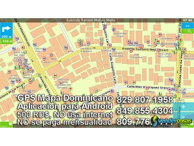 Gps para vehiculos, mapas dominicanas actualizadas. ver. 4.6 2