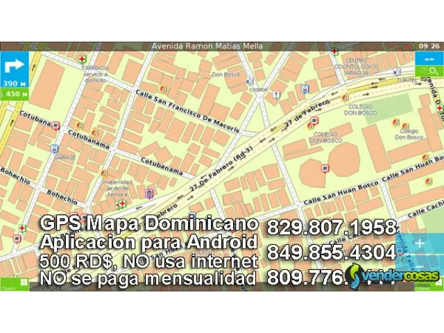 Gps para vehiculos, mapas dominicanas actualizadas. ver. 4.6 5