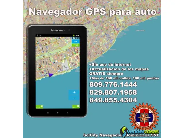 Gps republica dominicana. mejor navegador gps para auto. solcity 1