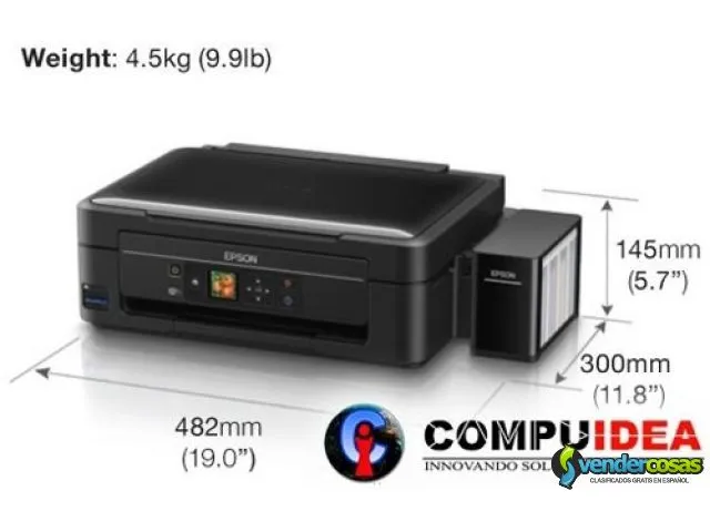 Impresora copiadora escaner epson l455 con sistema 4