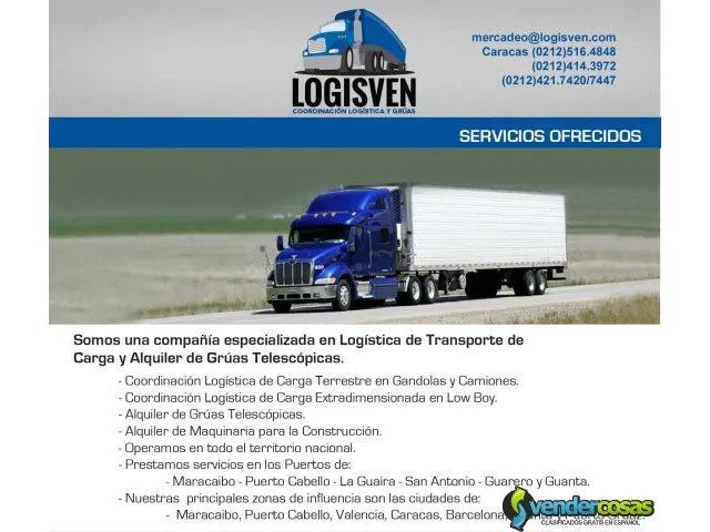 Logisven - coordinación logística y grúas 1