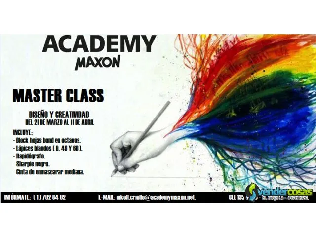 Master class diseño y creatividad academy maxon. 1