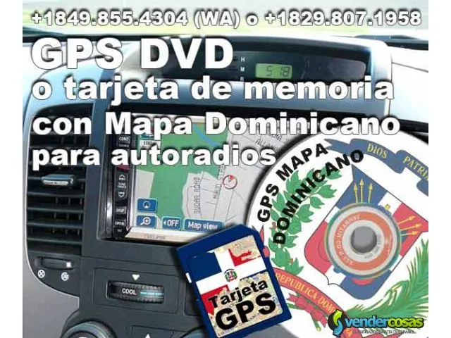 Memoria gps con mapa dominicano para autoradio 3