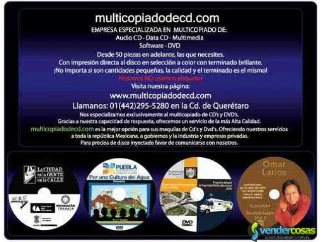 Multicopiado y/o maquila de cd\'s y dvd\'s 2