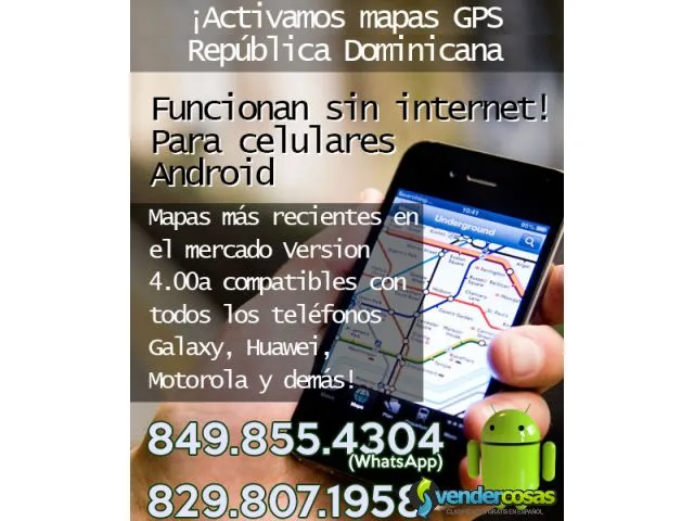 ¡activamos mapas gps dominicana, para android 1