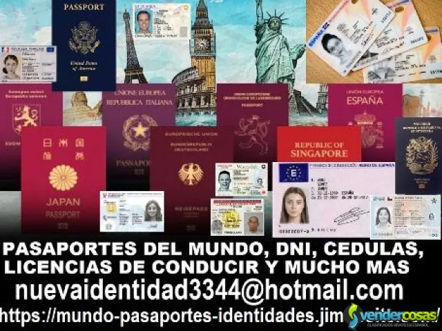 Pasaporte DNI licencias de conducir Europa y America - Barzana, Asturias - Vender Cosas_id25980-1