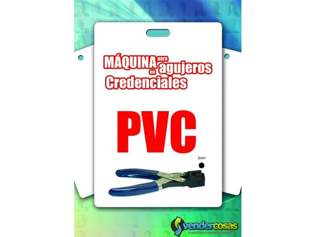Perforadora de credenciales pvc  2