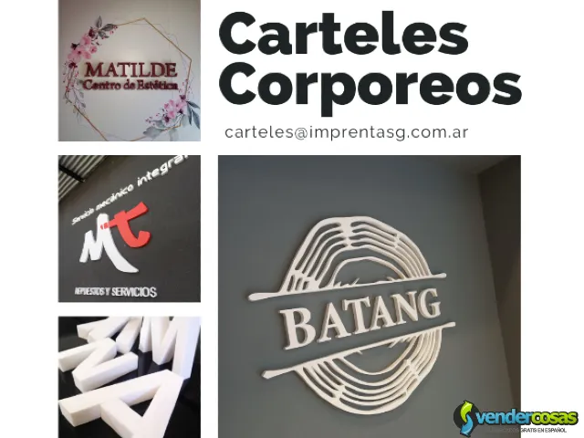 ¡Personaliza Tu Espacio Con Letras y Carteles Corpóreos! - San Miguel, Buenos Aires - Vender Cosas_id25166-1